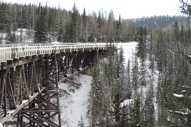 Image of Kiskatinaw Bridge, Alaska Highway Image of Kiskatinaw Bridge, Alaska Highway
