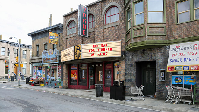 Martini Town, a New York-themed filming backlot in Langley , B.C.