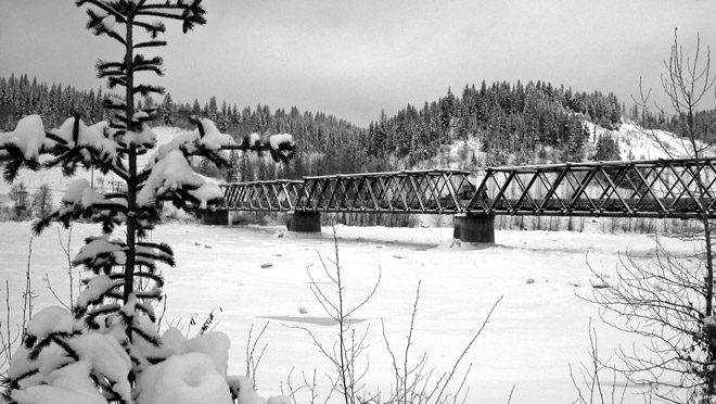 Image of Prince George with winter snow Image of Prince George with winter snow