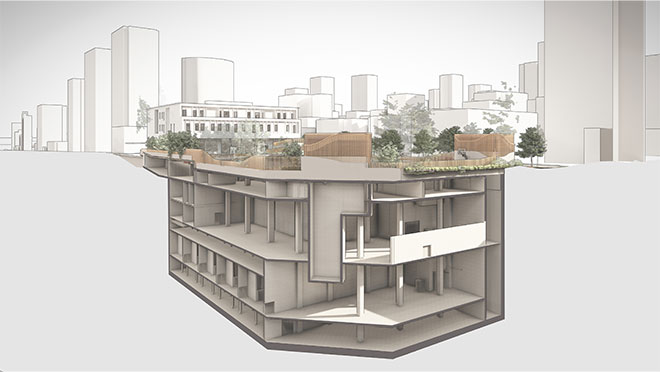 West End Substation - cut away view
