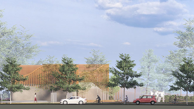 West End Substation - from Nelson Street view