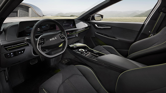 Interior of the Kia EV6