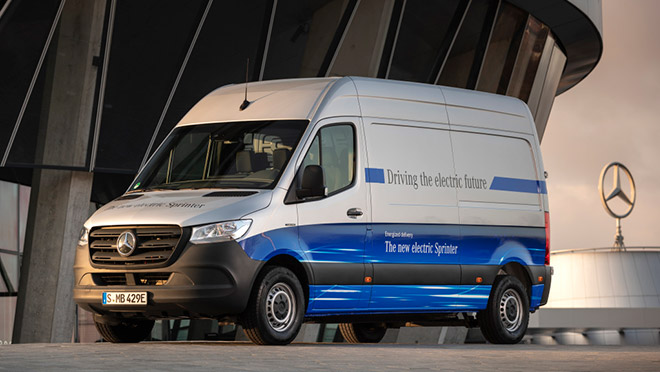 Image of a Mercedes eSprinter van