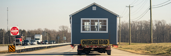 Vehicle transporting oversized load Vehicle transporting oversized load