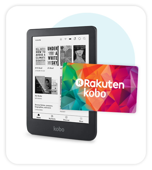 Kobo eReader and gift card
