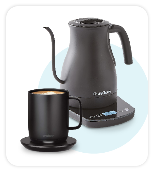 Ember mug and digital electric kettle