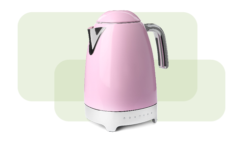 Pink electric kettle