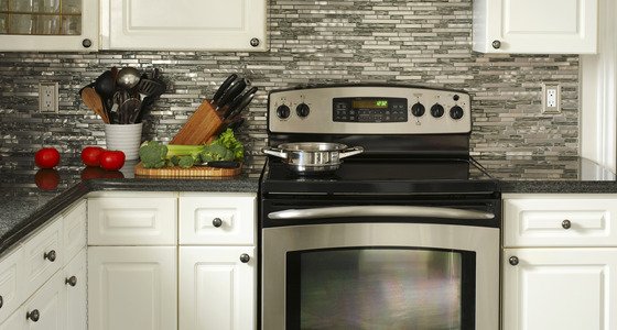 Stovetop oven in a kitchen.