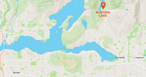 Buntzen Lake illustrated map