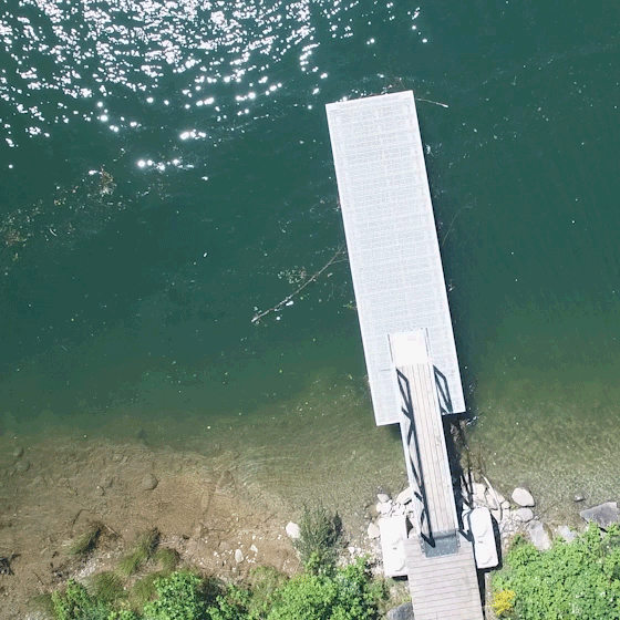 GIF of dock at Hayawrd Lake