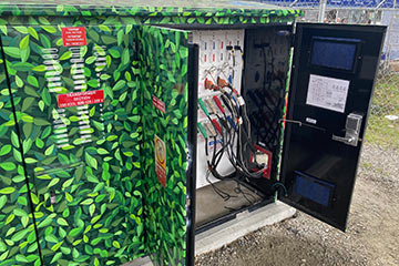 Power kiosks allow film and TV sets to plug into clean power