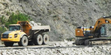 Trucks at Site C