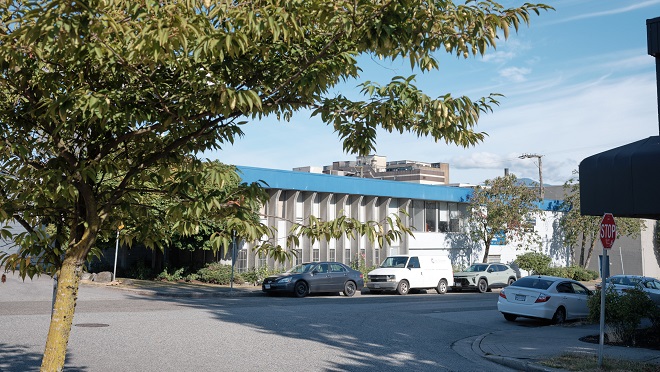 East Vancouver substation: building outside