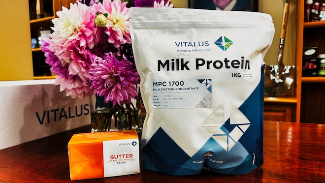 Vitalus produces protein concentrate and butter
