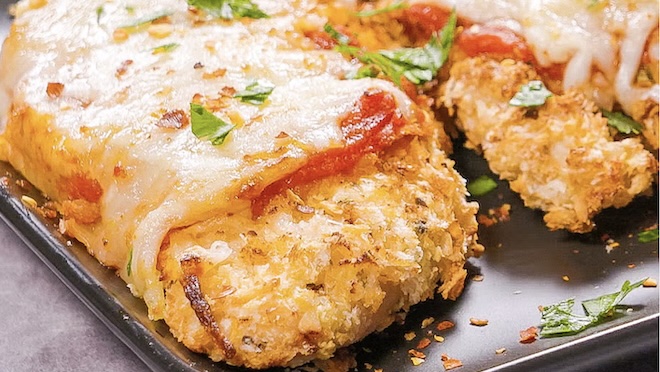 Air fryer chicken parmesan