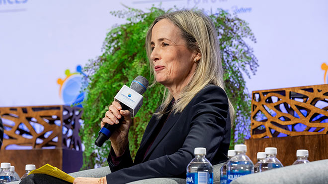 Charlotte Mitha, BC Hydro CEO, speaking