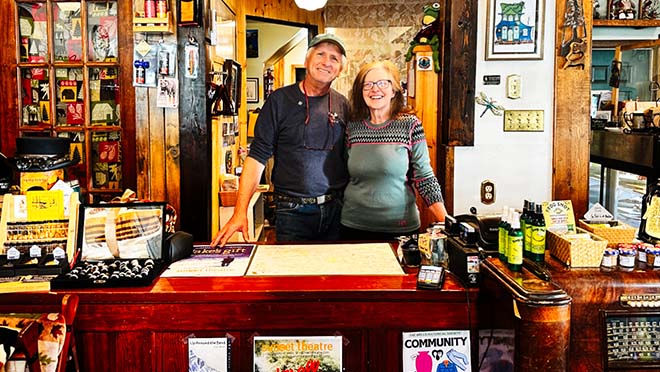 Owners of Frog on the Bog, Dave Jorgenson and Cheryl McCarthy