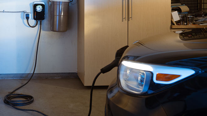 EV charging overnight