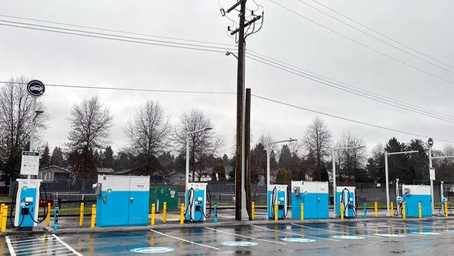 EV charging hub in Pitt Meadows, B.C.