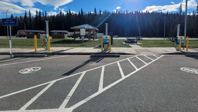 Savory Rest Area EV charge site