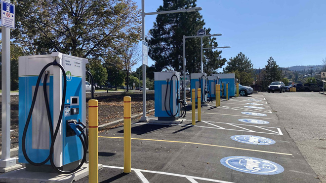 EV charging site in Kamloops Superstore