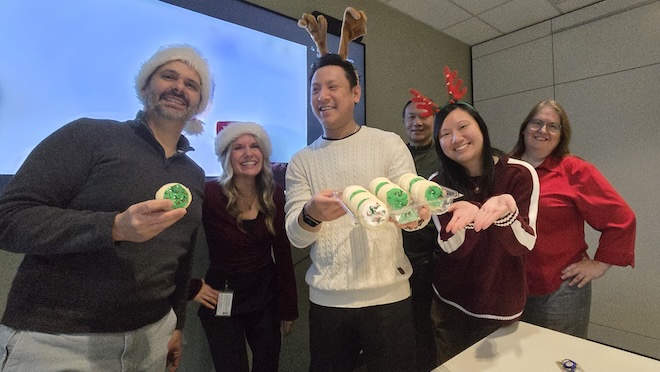 A few Alliance Team members get into the holiday spirit. 